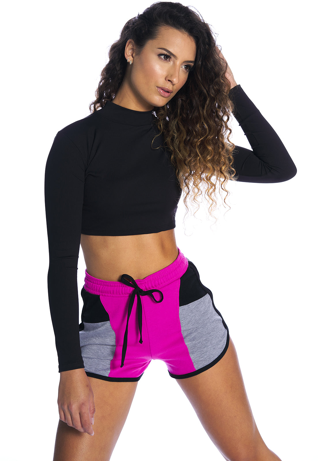 Shorts Boxer Molecotton Colorblock Pink