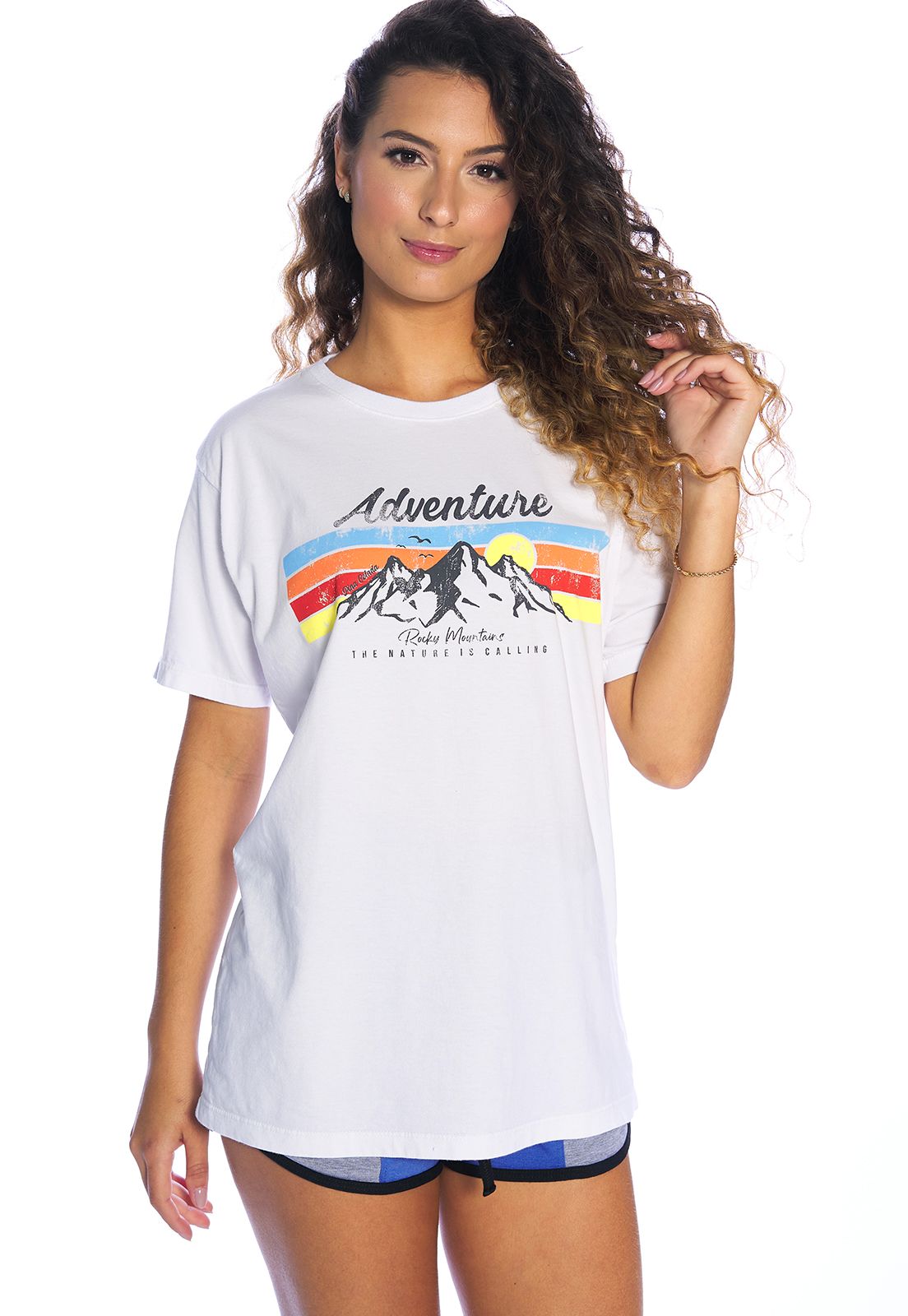 T-shirt Boyfriend Adventure The Nature is Calling
