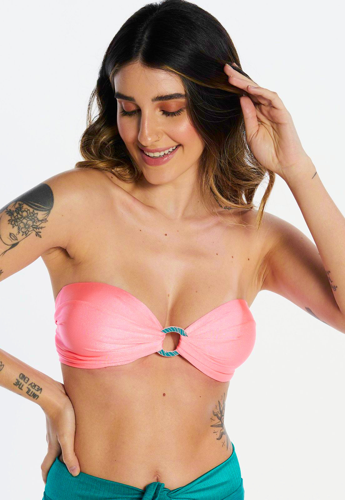 Top Tomara que Caia Coral Candy